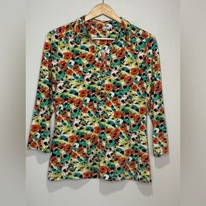 Madison Multicolor Floral Button Down Shirt